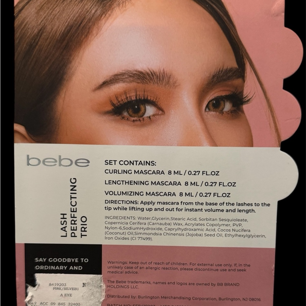 Bebe Lash Perfecting Trio Set in Pink, Silver, and Black - Picture 2 of 2